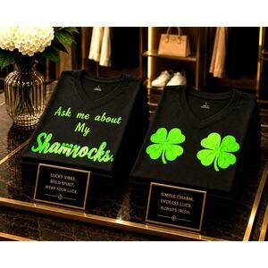 Ask me about my Shamrocks Tee shirt - L